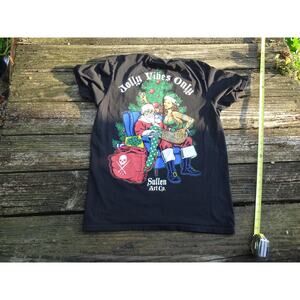 Sullen Art Collective Jolly Vibes Only Tattooed Baddie Short Sleeve T-shirt SZ M
